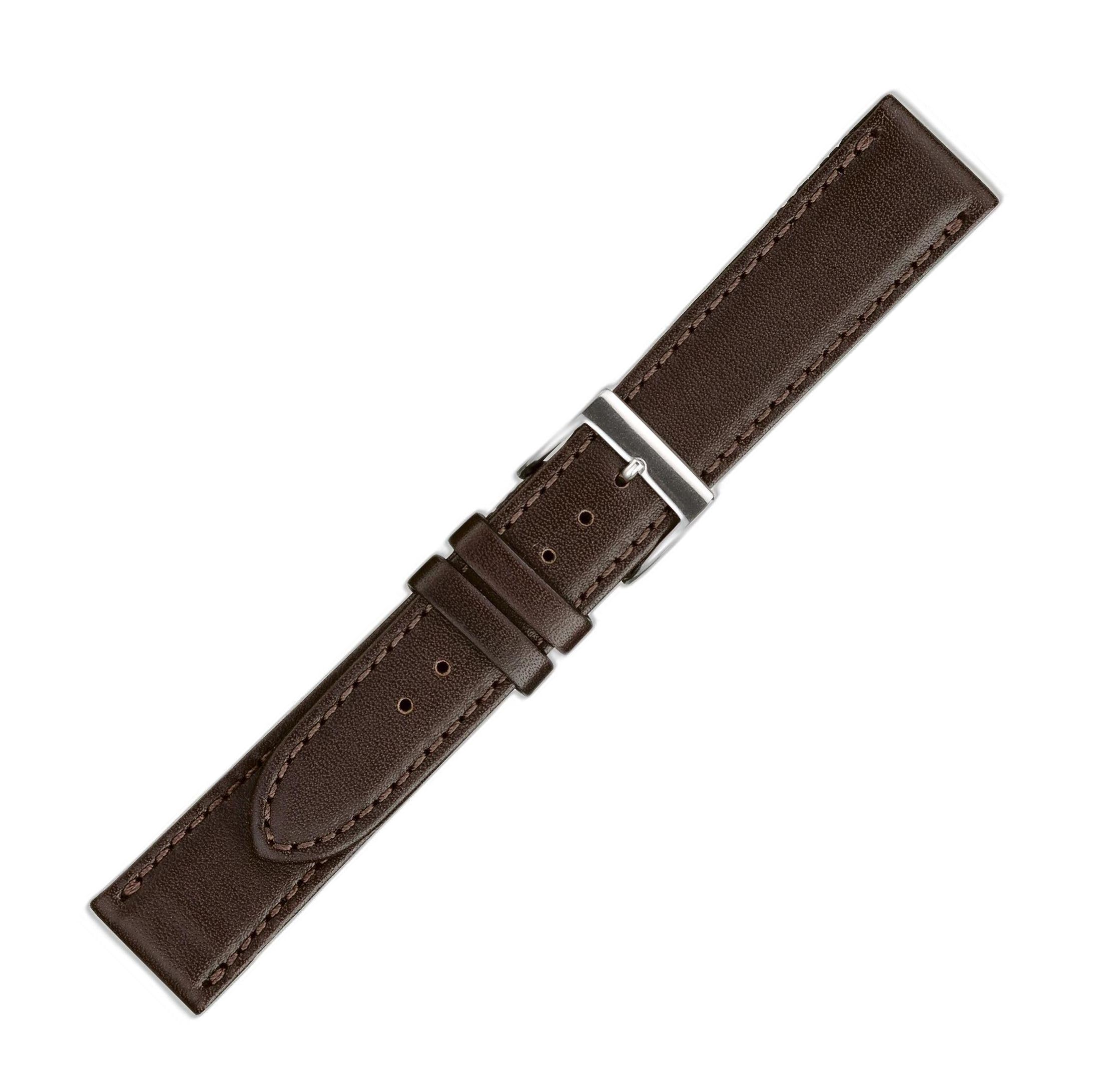 

[Maruman] [EICO] Watch Band, Calfskin, Made in Japan, Size S 76212, Dark Brown, 17mm