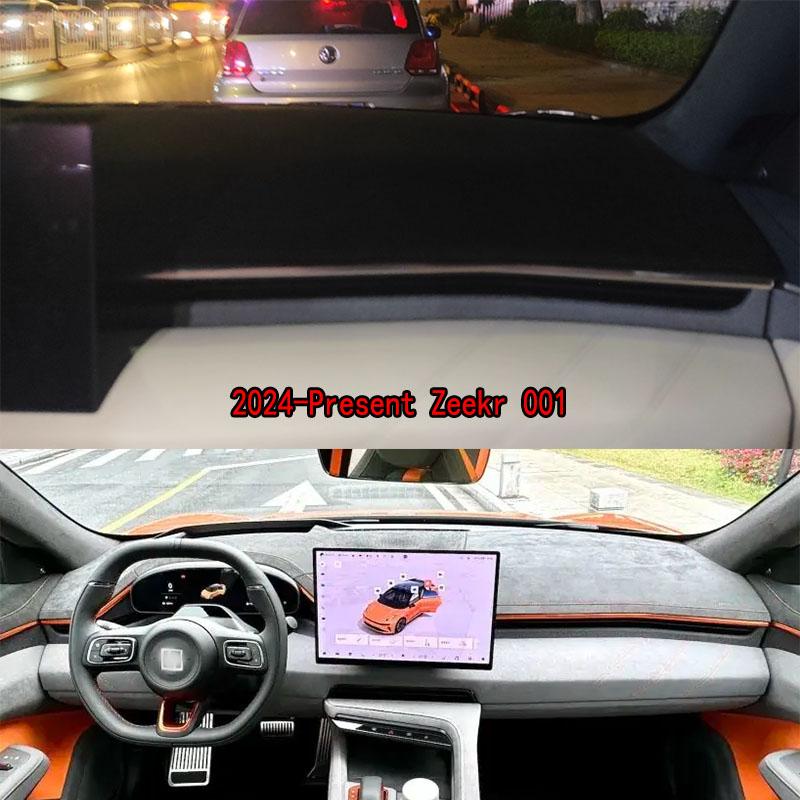 For 2024-2025 Zeekr 001 Dashmat Anti-Slip Dash Mat Dashboard Cover Instrument Panel Sunscreen Pad Ornaments