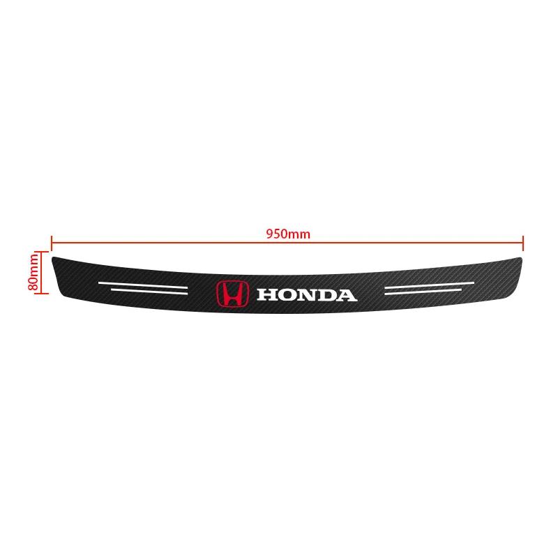 AAAKX1 Carbon Fiber Car Trunk Rear Bumper Sticker Guard Plate Protector for Honda Mugen Power Civic Accord CRV Hrv Jazz Accessories