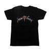 T-shirt Smashing Pumpkins Cuore Nera Maglietta Rock Alternativo Anni '90 Top per Fan Grunge