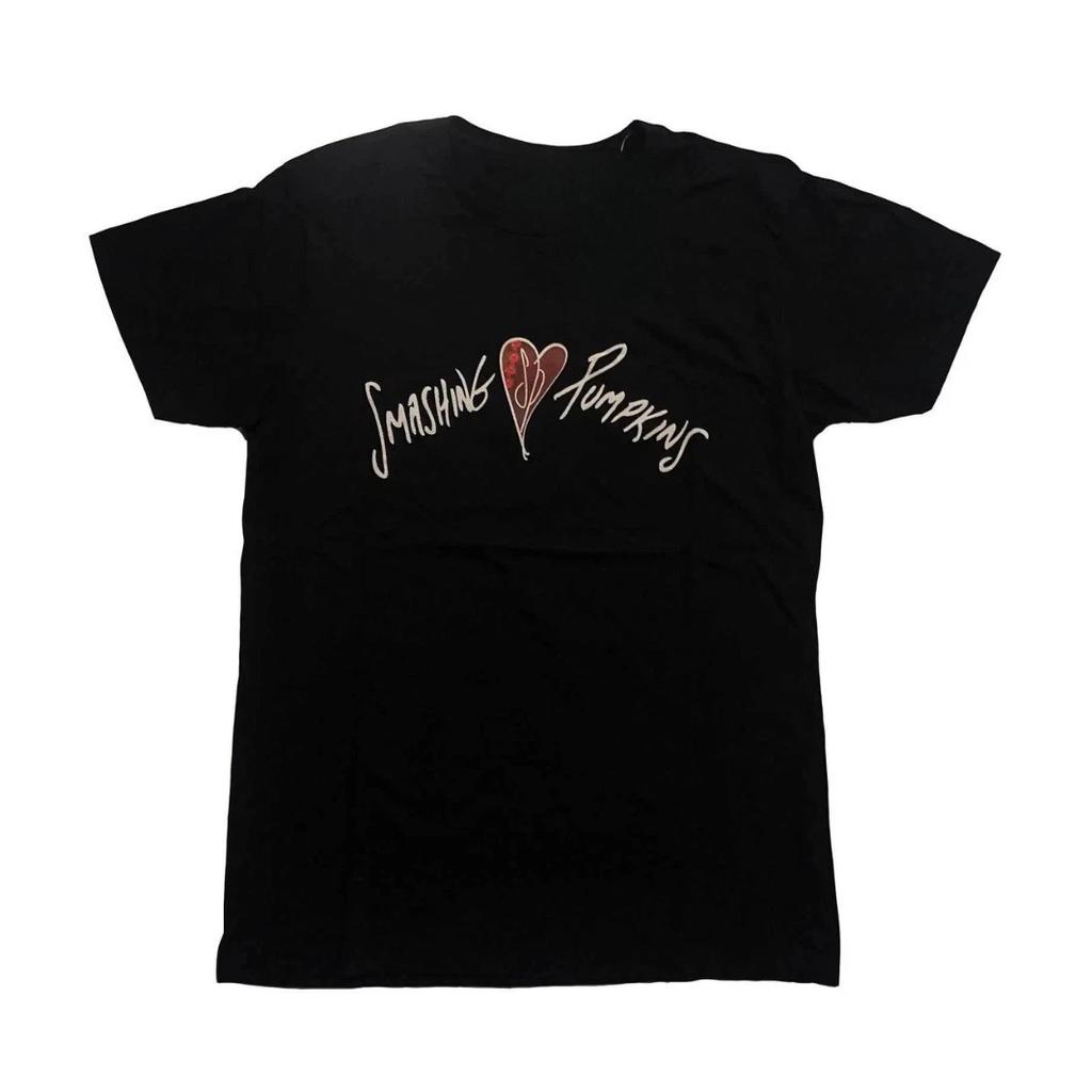 Smashing Pumpkins Herz T-Shirt Schwarz Alternative Rock Tee 90er Grunge Fan Top