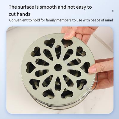 1PC Creative Mosquito Coil Box Tray Shelf Household Sandalwood Box Seat Belt Cover Portable Fireproof Ash Box Mosquito Coil Bracket