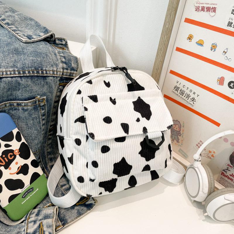Bag Women's Bag, New Backpack, Cow Pattern Backpack, Outdoor Travel and Leisure Women's Bag Backpack.