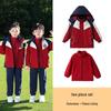 Elementary School Windbreaker Three-Piece Uniform Set for Kindergarten and First Grade - Spring, Autumn, and Winter