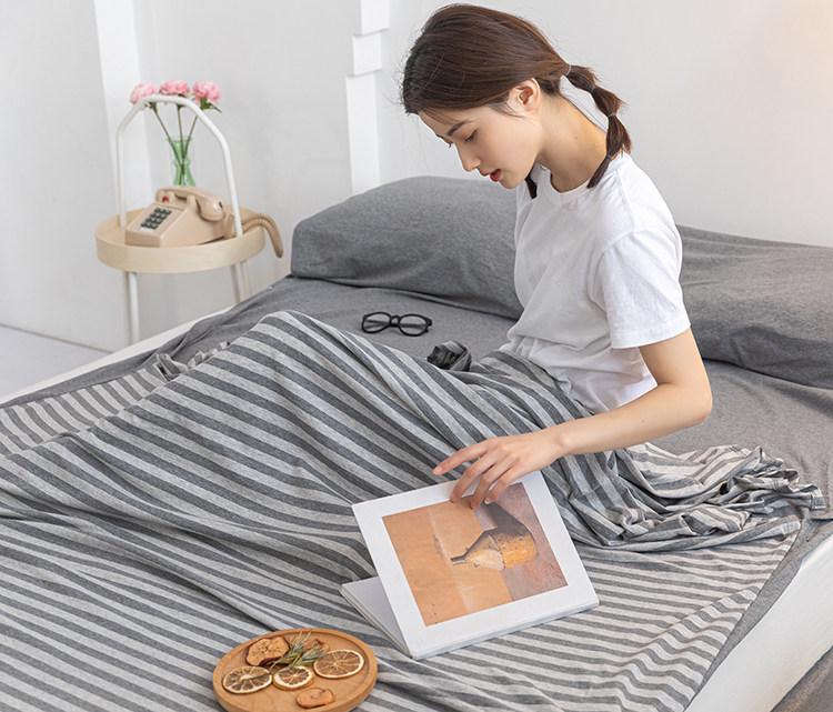 All-Cotton Stain-Proof Travel Sleeping Bag and Portable Duvet Cover