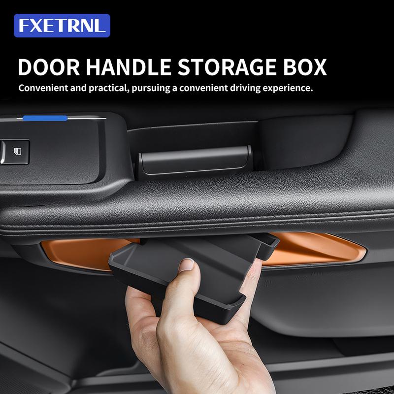 Silicone Pour Ford Ranger 2023 2024 2025 Boîte de Rangement Organisateur de Poignée de Porte de Voiture Plateau Accessoires de Modification d'Intérieur Automobile