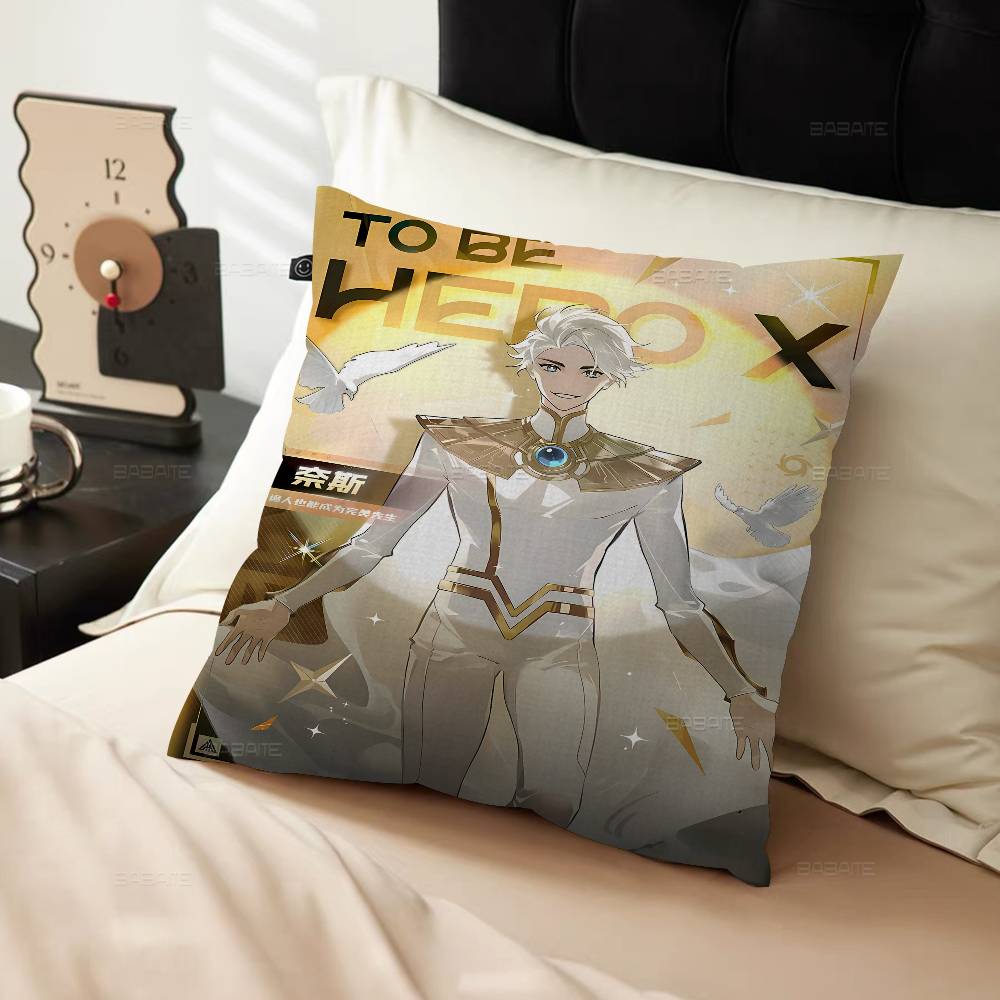 To Be Hero X Anime Pillow Covers Cartoon Sofa Decorative Home Double-sided Printing Short Plush Cute Cushion Cover
