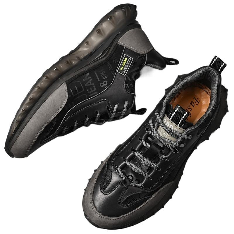 Men's Casual Shoes with Thick Soles Fashionable and Trendy Lightweight Sports Shoes Men's Comfortable Running Shoes