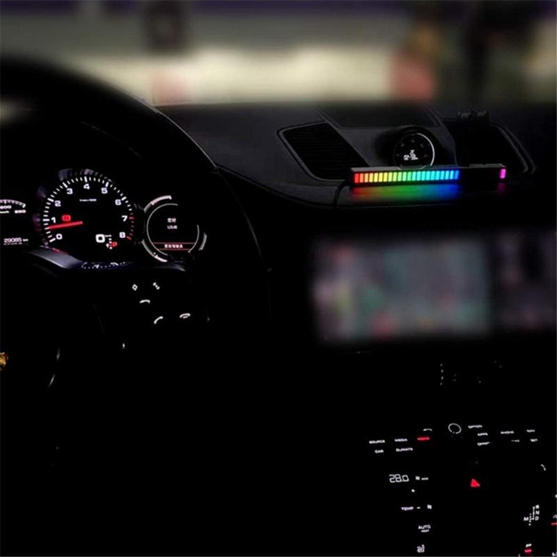 Led Pickup Lumină ritmică Rgb Control sunet Lumină atmosferă mașină Lumină pentru decorare petreceri
