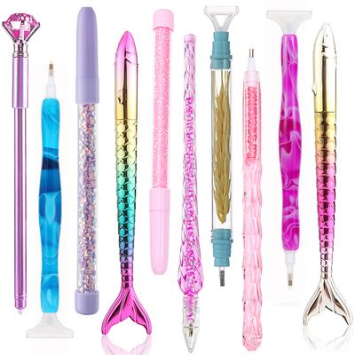 1PC Multi Styles Point Drill Pens Crystal Diamond Painting Pen DIY Cross Stitch Embroidery Crafts Sewing Diamond Painting Tool
