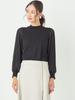 Ships Colors Women's Pleated Sleeve Combination Knit, Hand Washable, 226050007, Black, One Size