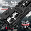 Suitable for Xiaomi Redmi Note 10 11 13 14 Pro Phone Case Car Magnetic Ring Bracket Sliding Camera Lens Armor Shockproof Case