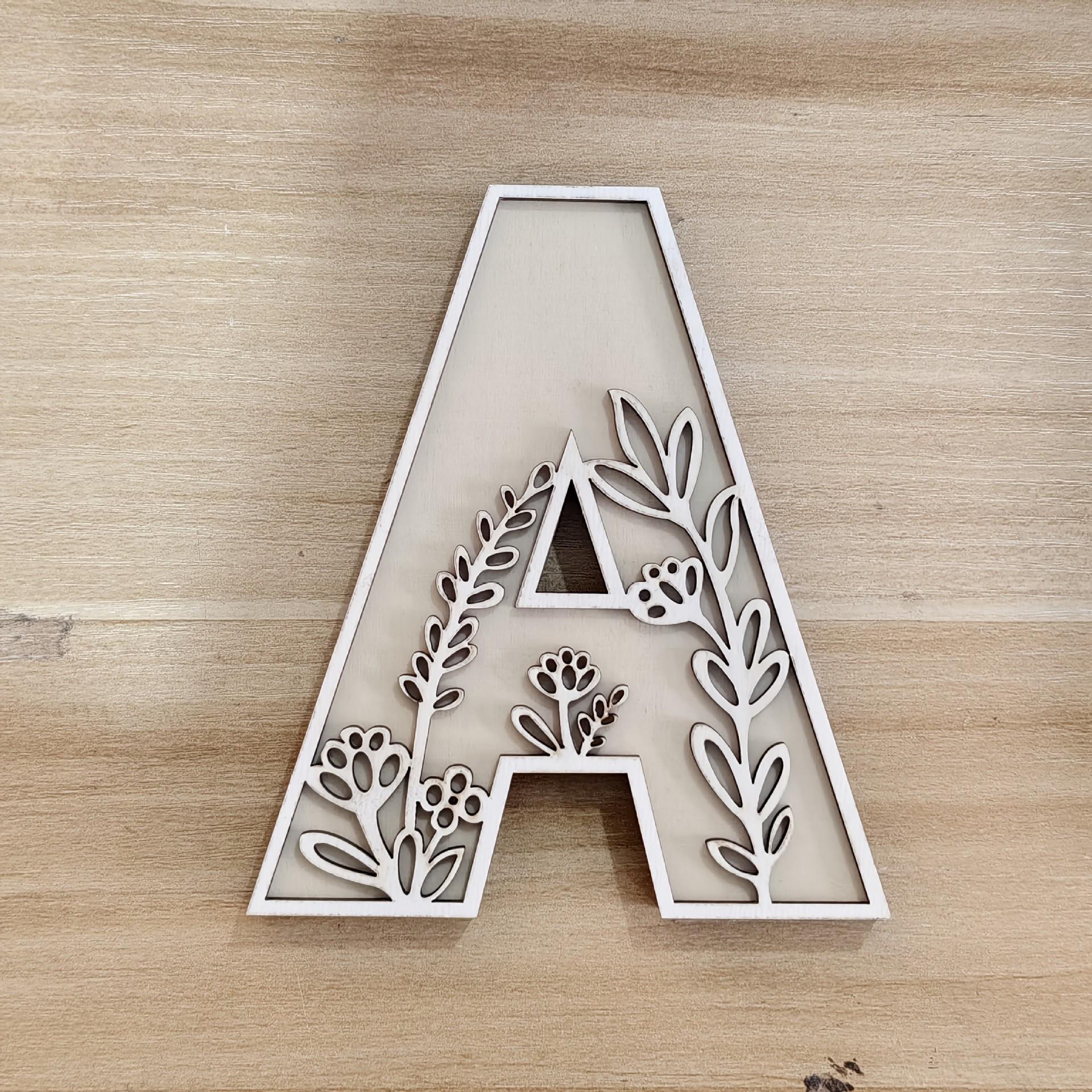

26-piece Letter-shaped Decorative Art Items for DIY Weddings, Birthdays, Parties, Home Decoration, Personalized Name Design темно-зеленого