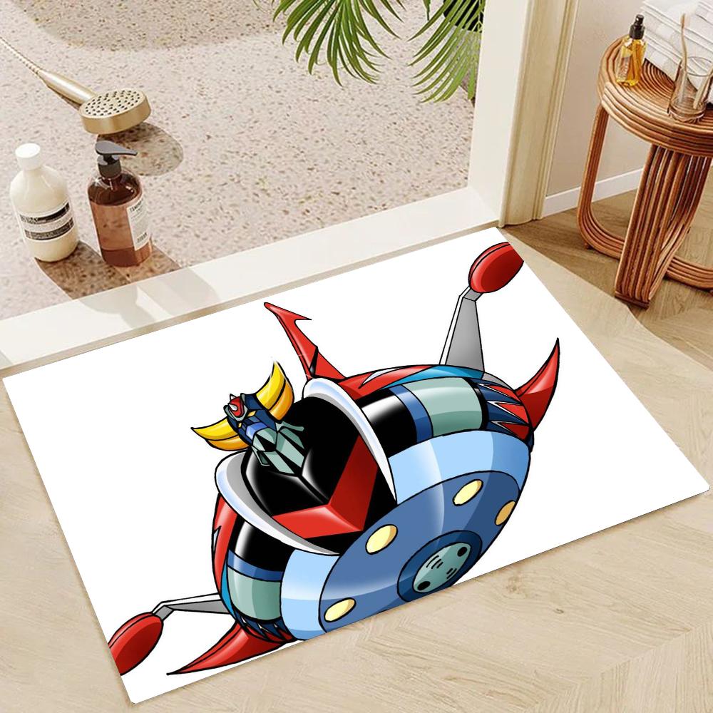1pc G-Goldorak G-Grendizer UFO Robot G-Goldrake Mats Anti-Slip Mats Home Decor Supplies Carpets Home Kitchen Floor Mats