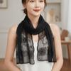 Flower Pattern Retro Scarf Elegant Embroidered Flower Scarf New Lace Scarf  Casual Wear