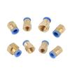 Pneumatic Air Pipe Quick Straight Connector 1/8" 1/4" 3/8" 1/2" Female Thread To 10/12mm Irrigation Washing Slip-lock Joint 3Pcs