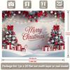 1 Piece of 2D Flat Banner, a Christmas Tree and Gifts In a Snowy Scene. Wall Background Fabric, Suitable for Home office.ZL