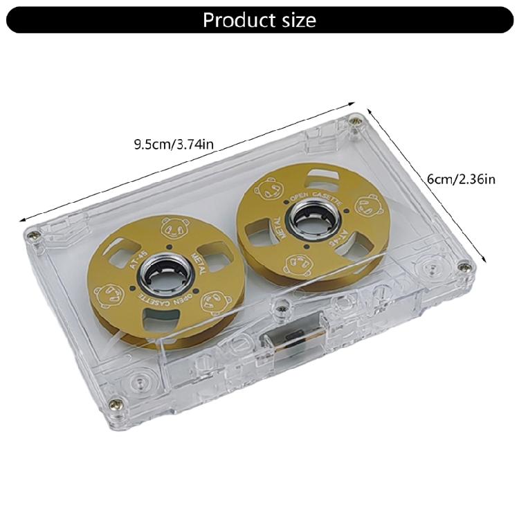 Double-sided Design Empty Tape Metal Cassette Blank Tape Can Record 45 Minutes Professional Blank Cassette Tape