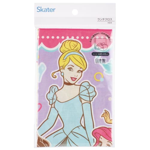 Skater Kids' Lunch Cloth, 43x43cm, Made in Japan, Disney Princess, 24, KB4-A