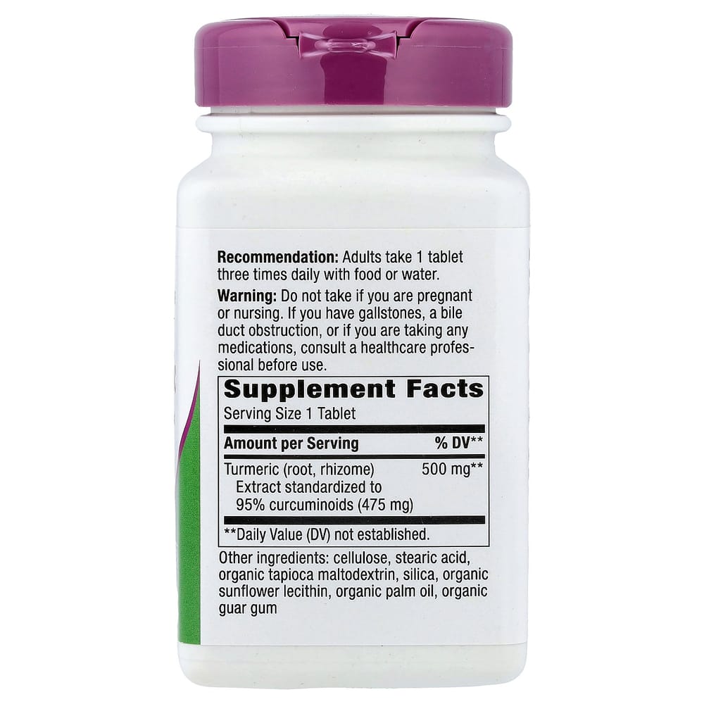 Nature's Way Turmeric Premium Extract 500mg, 120 Vegan Tablets