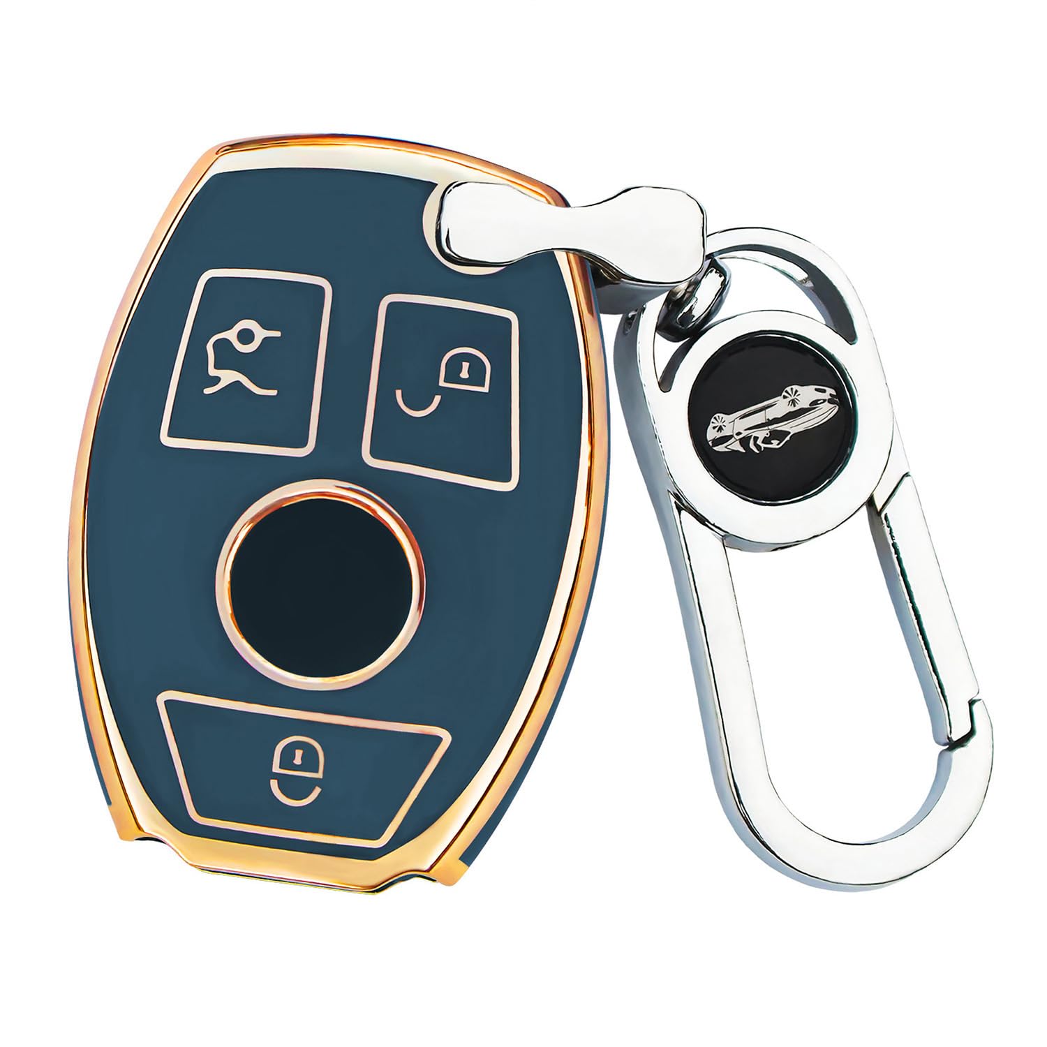 

XRise: Чохол для ключів, Сумісний з Benz, Сумісний з Класом, CLA, GLA, GLC, GLE A/B, Applicable to Benz A3 button