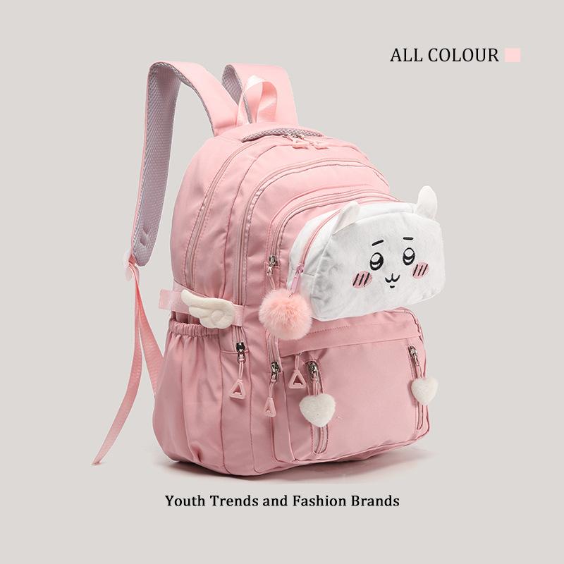 Soft sister schoolbag cute cartoon doll beautiful girl campus backpack large capacity student backpack tide