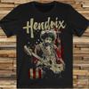 Hot Jimi Hendrix Guitar USA Flag TShirt Black All Size TShirt 1C230 Unisex T-Shirt