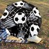 1PC Soccer Ball Automatic Open/Close Umbrella with Windproof, 8-Rib Sturdy Canopy, Durable Ribs, Fashionable Design,1278a