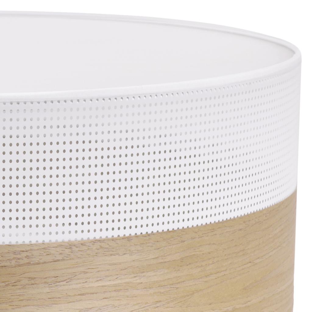 WOOD PLEXI CEILING LAMP WHITE 40CM GOLDEN OAK