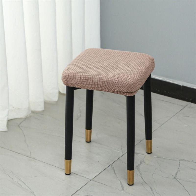 Plaid Square Seat Cover Thickened Chair Cover Small Stool Cover  Household