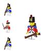 Pirate-themed Medieval Navy Admiral Building Blocks 4.5cm Height Abs Plastic