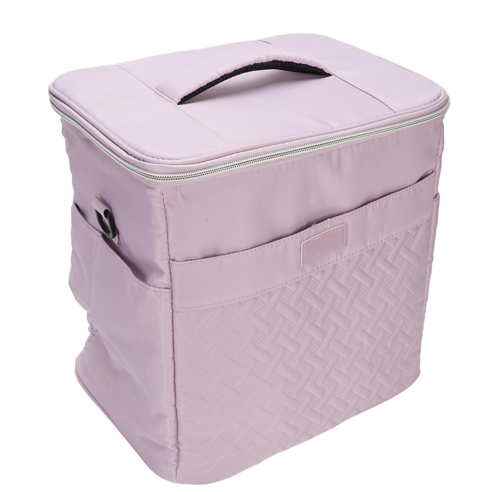 

21л Изолированная Сумка-холодильник для женщин, герметичная сумка для обеда в офисе, походов на пляж с регулируемой ручкой фиолетовый