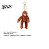 Comfort Buddy Keychain Monkey Plush Soft Stuffed Animal Keyrings with Long Arm Cute Zoo Toy Hanging Dolls for Bags Backpacks Novelty Gift Kids Lovers