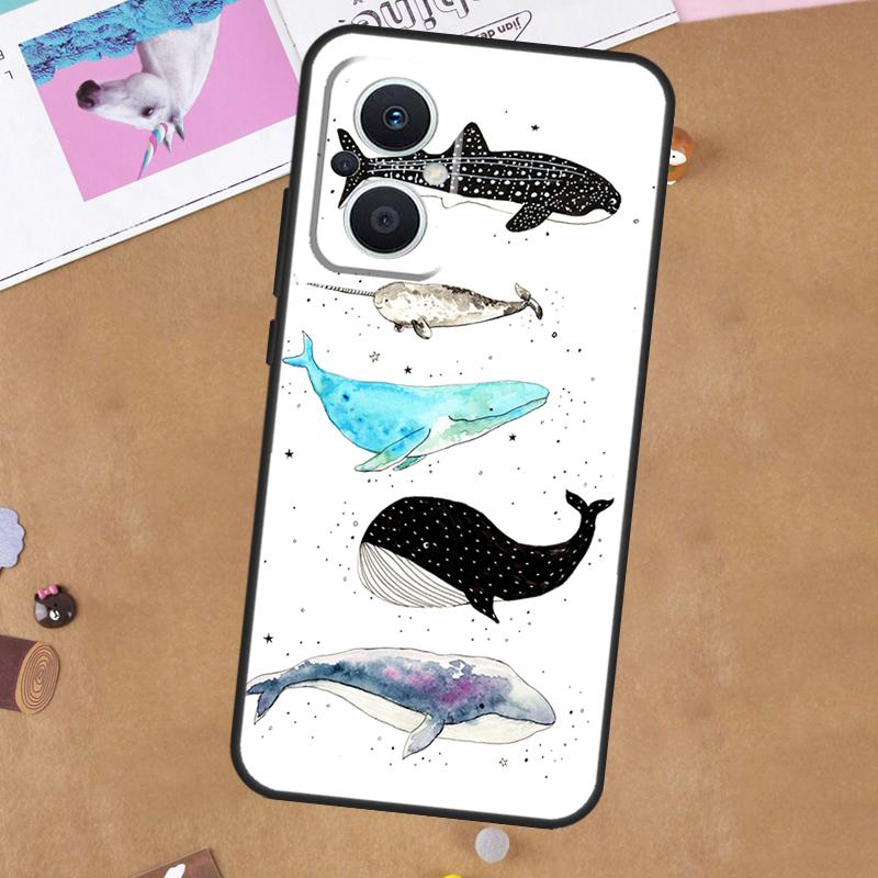 Blue Whale For OPPO Reno 13F 11F 12F 14F 10 11 12 13 14 Pro 8T 7 8 Lite OPPO Find X9 X8 X6 X5 Pro Case