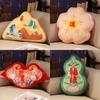 New Chinese Style Plush Pillow With Auspicious Patterns For Home Decor