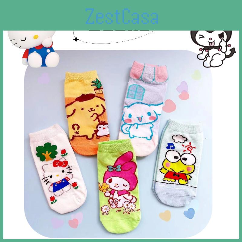 Cute Cartoon Cotton Socks For Girls Breathable And Anti-slip Spring/summer Low Cut Invisible Socks Characters)