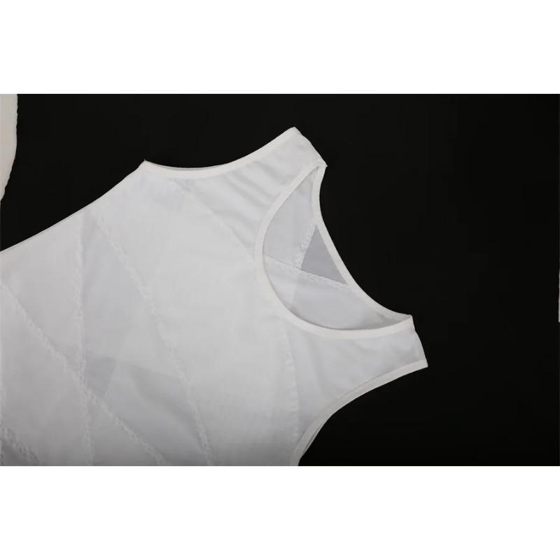 Men's Body Shaper Waist Trainer Slimming Vest Mesh Undershirt Abdomen Slimming Shapewear Fat Burning Fitness Tank Tops