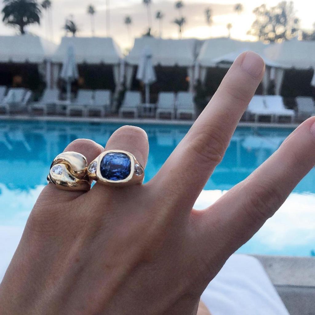 Youthway Luxury Zirconia Diamonds Stainless Steel Geometric Ring Shiny High Quality Jewelry Wedding Accessories For Women Gift