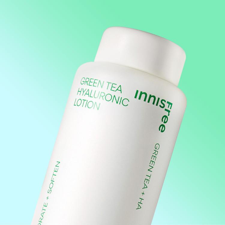 Innisfree Green Tea Seed Hyaluronic Acid Skin Care 2-piece Set (Skin 170mL + Lotion 170mL), Korean cosmetics