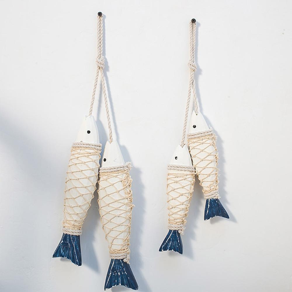 

Wooden Nautical Fish Decoration Wall Decoration Door Hanging Ornament For Beach Restaurant Or Parties Small Fish Skewers