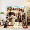 Jesus Teaching Crowd Blanket  Printed Blanket for Living Room Bed Couch lunch break Soft Cozy Blanket for Friend's festival Gift
