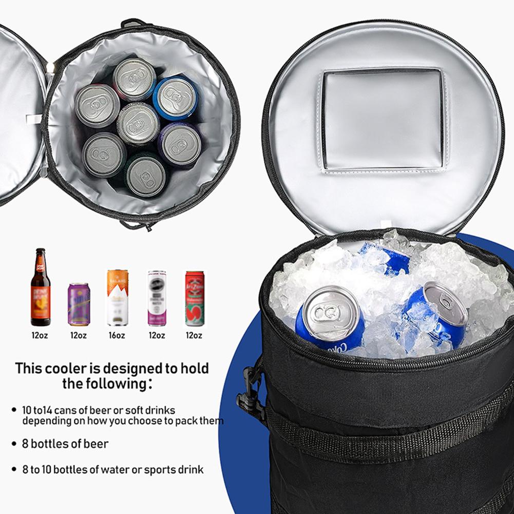Golf Cart Cooler Bag Collapsible Golf Cart Cooler Multifunctional Foldable Insulated Bag Large Capacity for Camping Picnic