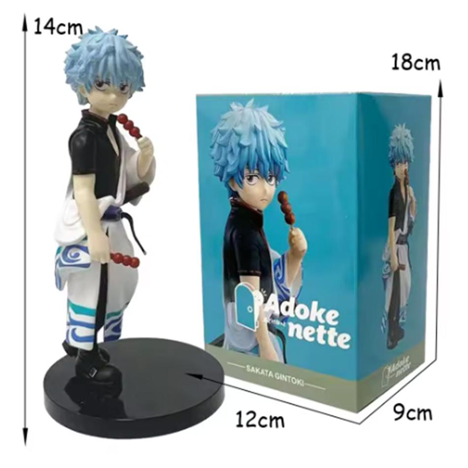 14cm Adokenette Gintama Sakata Gintoki figura de Anime Katsura Kotarou figura de acción Takasugi Shinsuke estatuilla modelo muñe