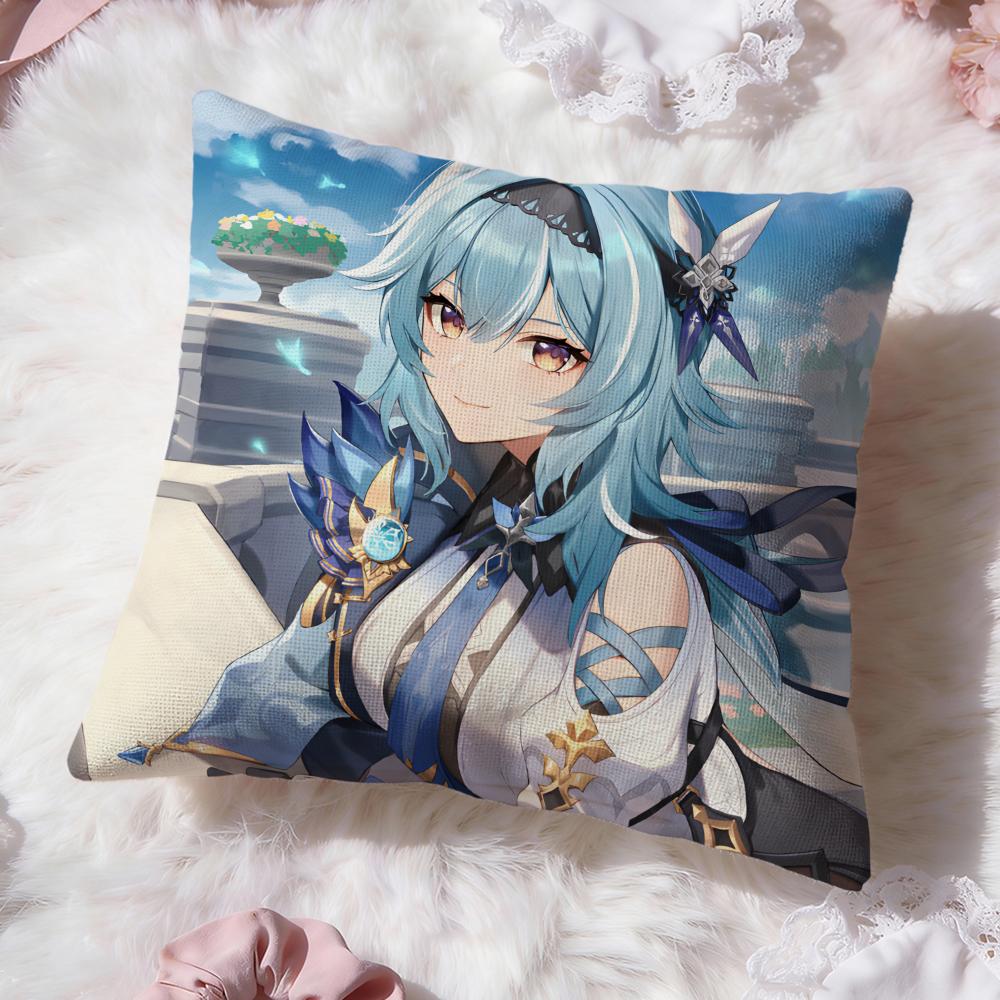 Eula genshin impact Cushion Cover Premium Comfort Reversible Pillow Cove -Two in One Design for Any Room & Car Interior