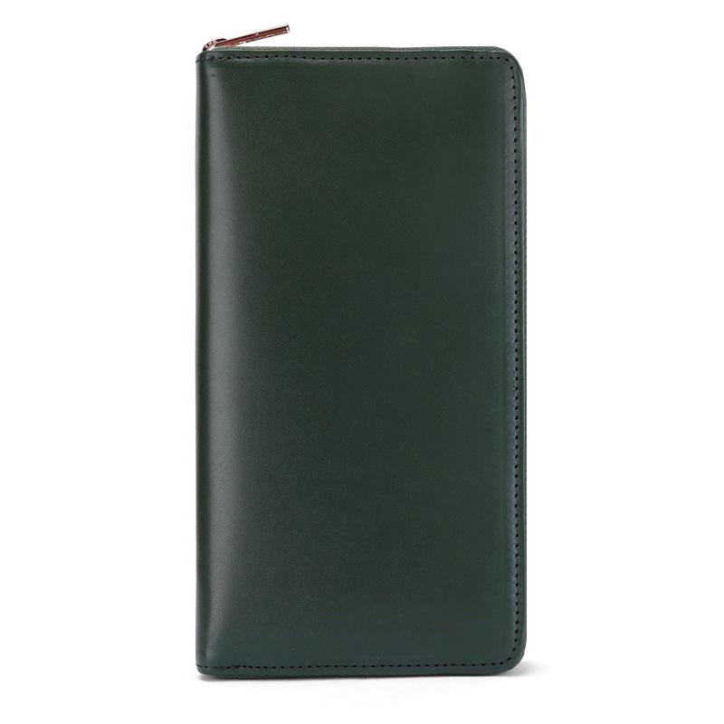Women's Genuine Leather Long Wallet Clutch - Large Capacity, Multi-Card Slots, Vegetable Tanned