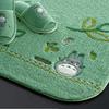 Senko My Neighbor Totoro Forest Wind Long Toilet Mat, Approximately 80 X 60 Cm, Green, 11833