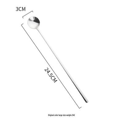 304 Stainless Steel Long Handle Coffee & Honey Stirring Spoons