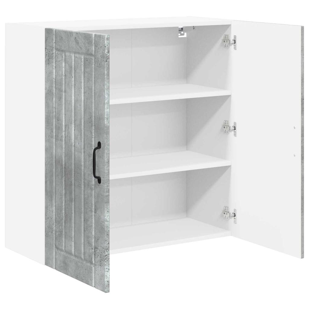 Wall Cabinet LUCCA Concrete Grey 80 x 31 x 80 cm Particleboard