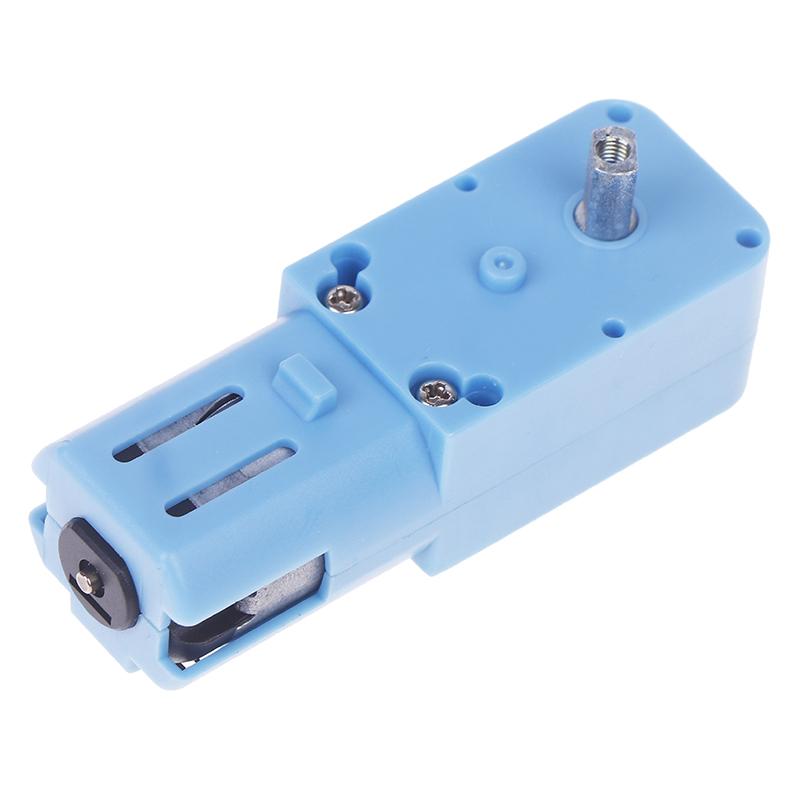 Dc 3V-6V 1:90 Blue Gear Motor All Metal/Half Metal Single Axis Gear Motor Robot Intelligent Vehicle Speed Reducer Tt Motor