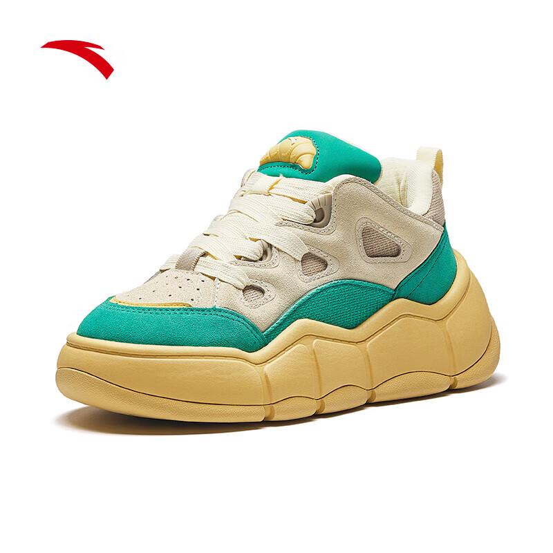 ANTA Women s Chunky Platform  Bread  Sneakers US 7